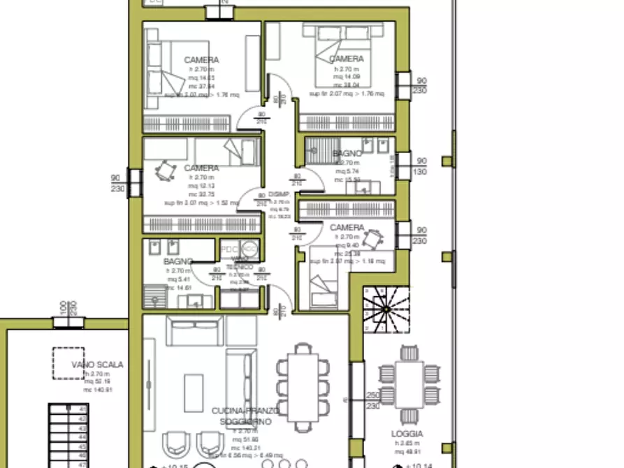 Immagine 9 di Attico in vendita  in Via della Costituzione a Vigonza