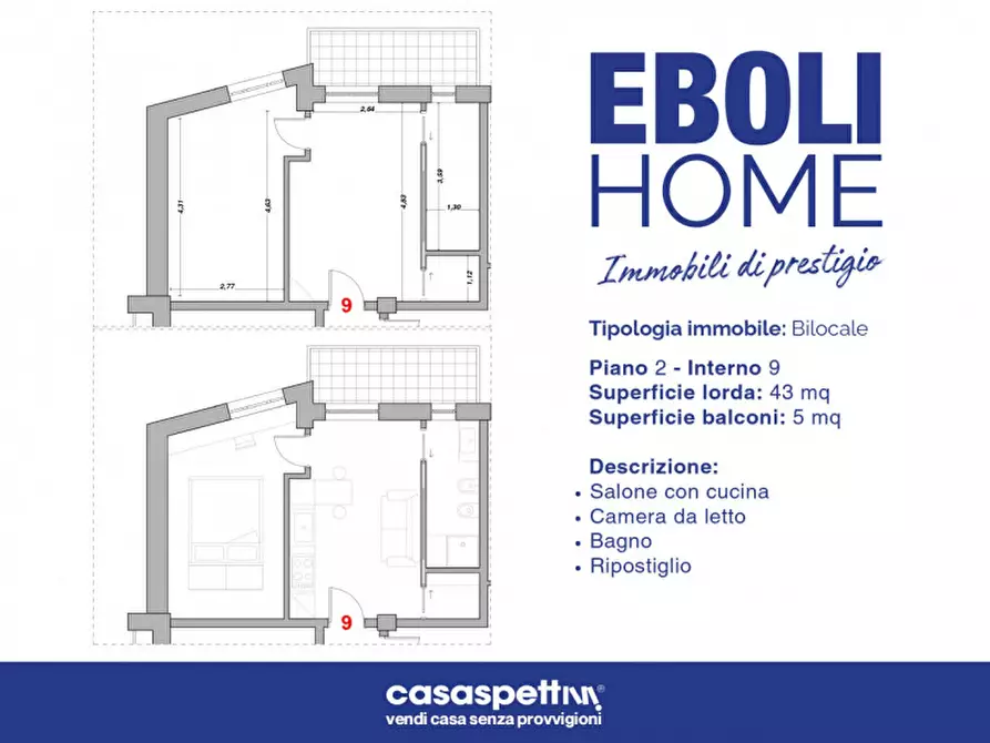 Immagine 14 di Appartamento in vendita  in Via Giacinto Romano, 1 a Eboli