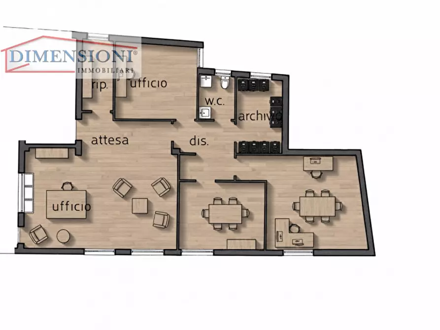 Immagine 4 di Ufficio in vendita  in Viale delle Terme a Abano Terme