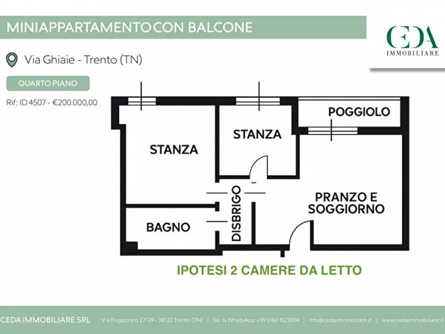 Immagine 25 di Appartamento in vendita  in Via delle Ghiaie a Trento