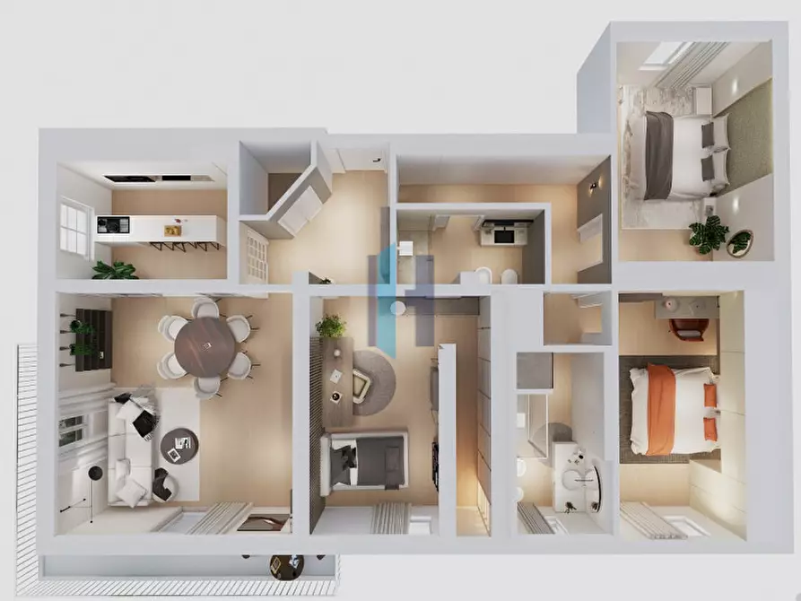 Immagine 3 di Appartamento in vendita  in Via Settima villaggio sereno 60 a Brescia