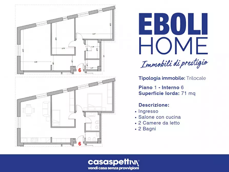 Immagine 8 di Appartamento in vendita  in Via Giacinto Romano, 1 a Eboli