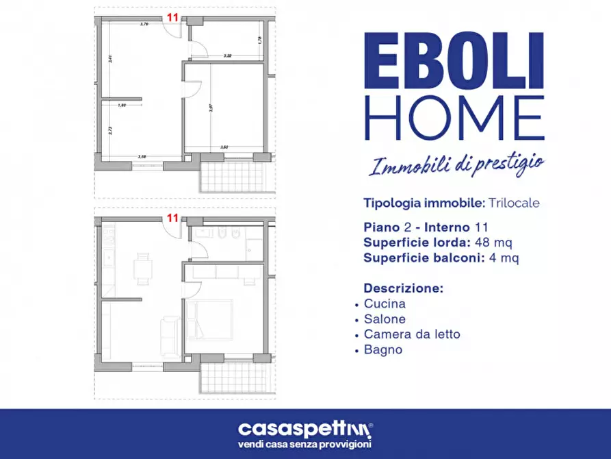 Immagine 9 di Appartamento in vendita  in Via Giacinto Romano, 1 a Eboli