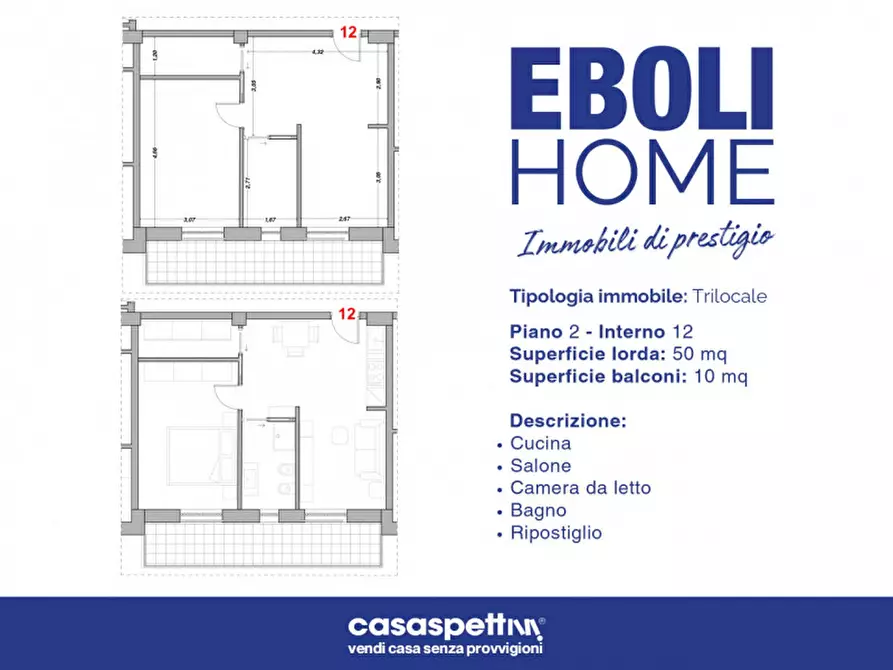 Immagine 10 di Appartamento in vendita  in Via Giacinto Romano, 1 a Eboli