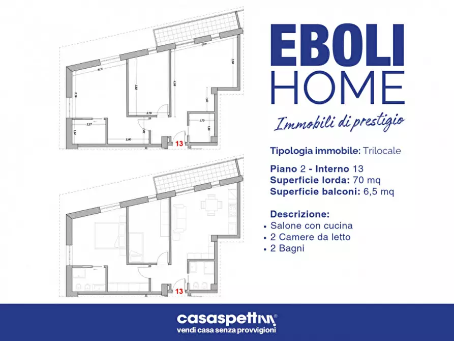 Immagine 11 di Appartamento in vendita  in Via Giacinto Romano, 1 a Eboli