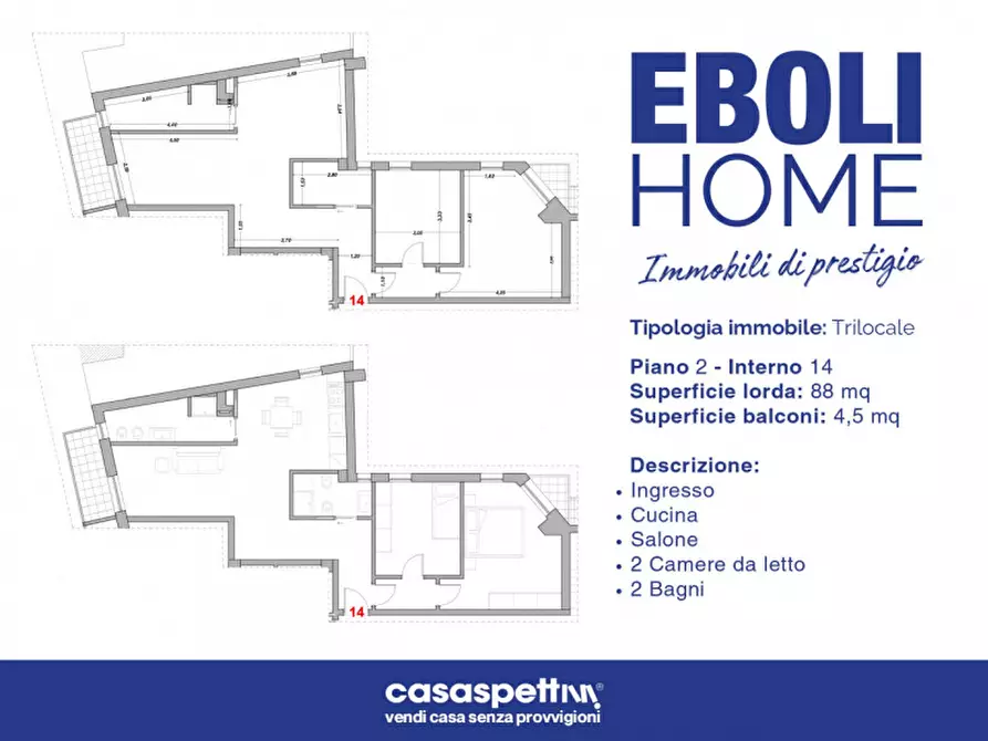 Immagine 12 di Appartamento in vendita  in Via Giacinto Romano, 1 a Eboli