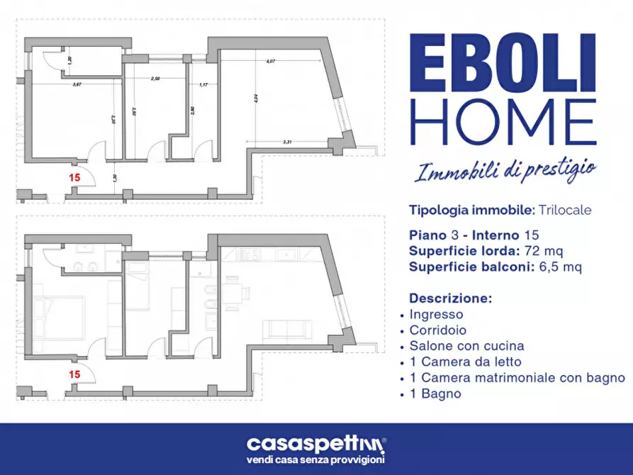 Immagine 13 di Appartamento in vendita  in Via Giacinto Romano, 1 a Eboli