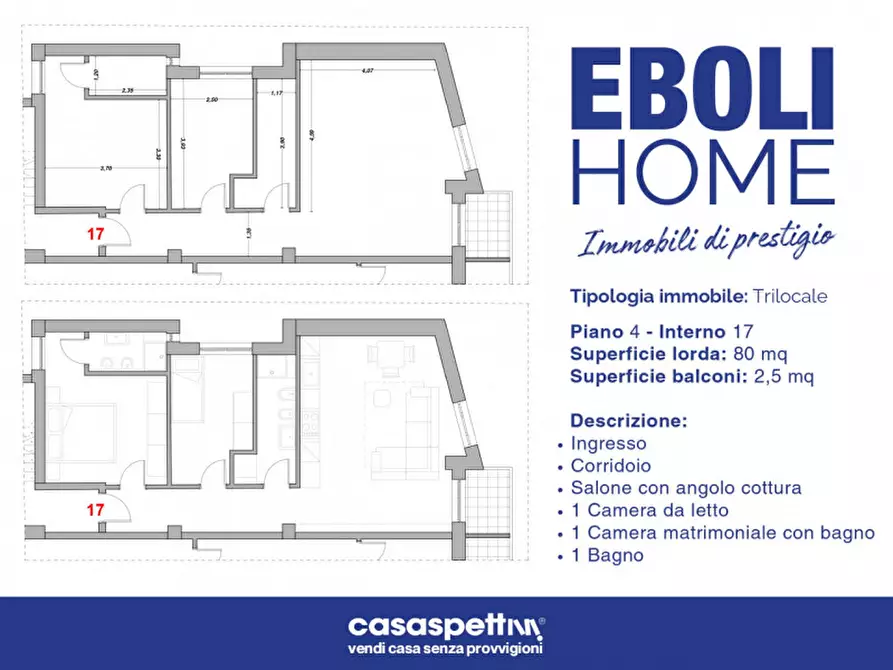 Immagine 14 di Appartamento in vendita  in Via Giacinto Romano, 1 a Eboli