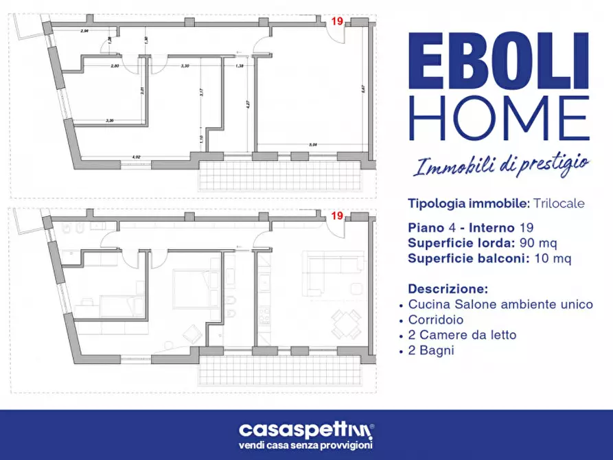 Immagine 15 di Appartamento in vendita  in Via Giacinto Romano, 1 a Eboli