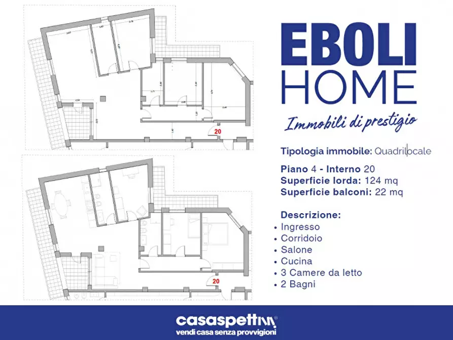Immagine 14 di Appartamento in vendita  in Via Giacinto Romano, 1 a Eboli