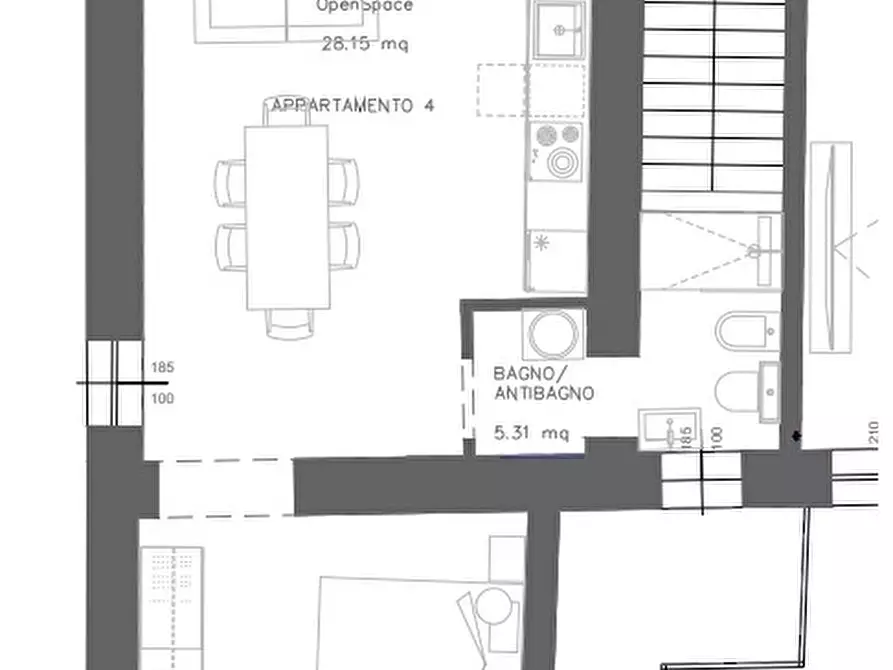 Immagine 10 di Appartamento in vendita  in Via Madonna a Pescantina