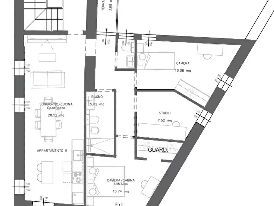 Immagine 15 di Appartamento in vendita  in Via Madonna a Pescantina