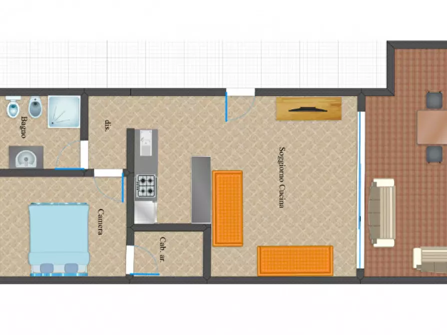 Immagine 14 di Appartamento in vendita  in VIALE CUGNANA VERDE n. 46/20 Piano 3 a Olbia