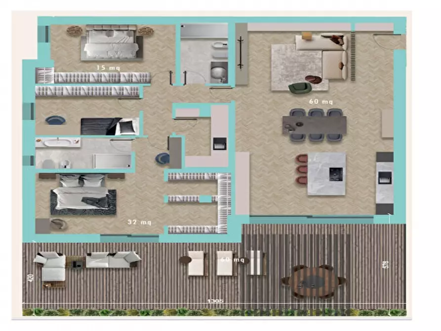 Immagine 10 di Attico in vendita  in Via Alceste Torselli a Treviso