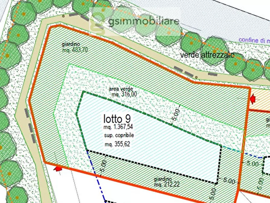 Immagine 1 di Terreno in vendita  in via falcone a Poncarale