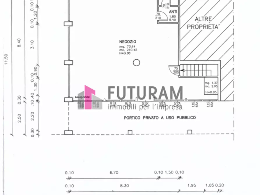 Immagine 15 di Negozio in vendita  in VIA ROMA 1 a Saccolongo