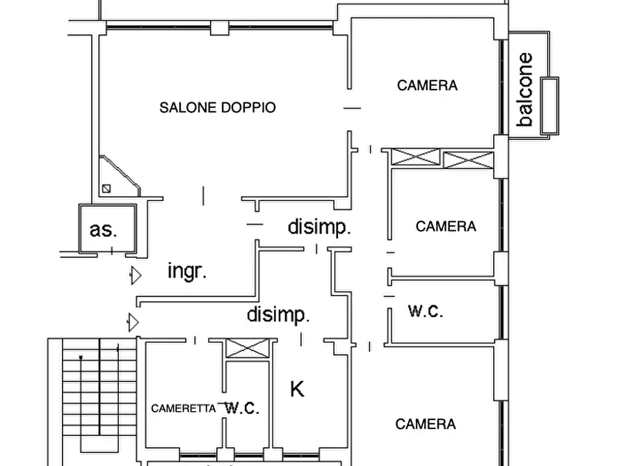 Immagine 19 di Appartamento in vendita  in Corso di Francia a Roma