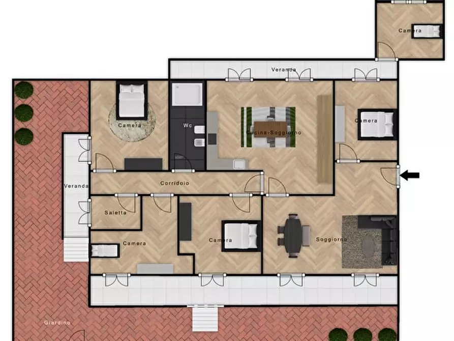 Immagine 46 di Appartamento in vendita  in Via Raffaele La Valle a Palermo