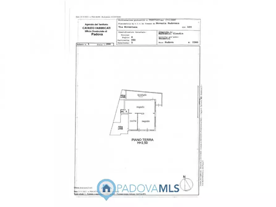 Immagine 14 di Negozio in vendita  in via noventana, 105 a Noventa Padovana