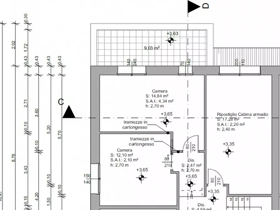 Immagine 5 di Casa trifamiliare in vendita  in via monte rua a Selvazzano Dentro