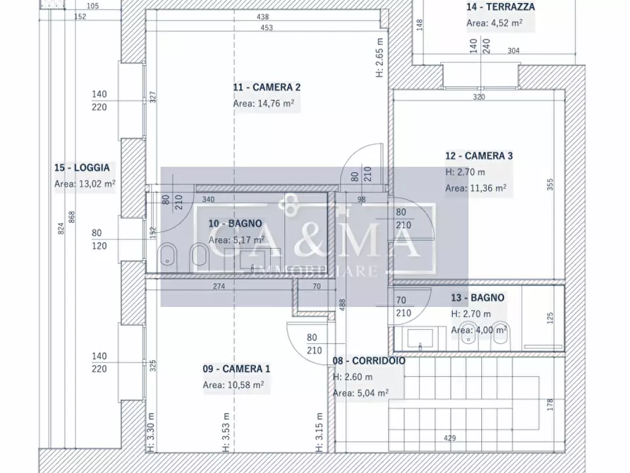 Immagine 9 di Casa quadrifamiliare in vendita  in Strada Martinella 320 a Parma