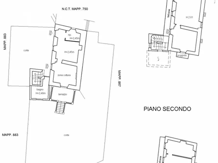 Immagine 44 di Casa indipendente in vendita  in vicolo caraffa 4 a Casale Corte Cerro