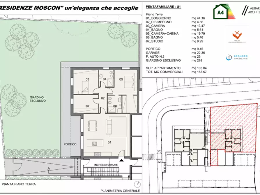 Immagine 7 di Appartamento in vendita  in Via Martiri Giuliani e Dalmati a Saonara