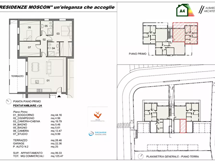 Immagine 7 di Attico in vendita  in Via Martiri Giuliani e Dalmati a Saonara