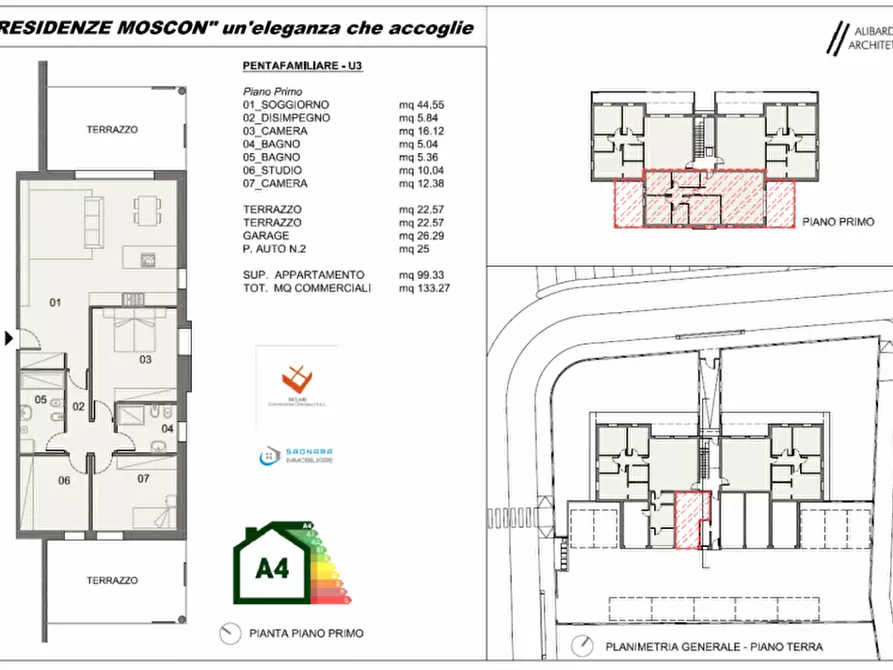 Immagine 6 di Attico in vendita  in Via Martiri Giuliani e Dalmati a Saonara
