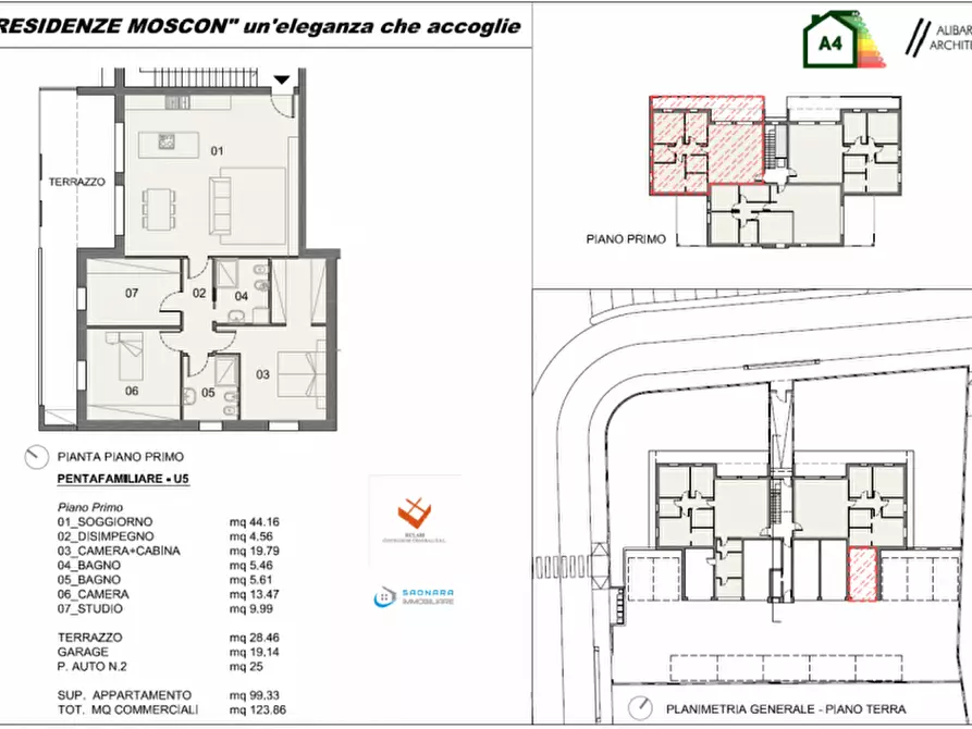 Immagine 6 di Attico in vendita  in Via Martiri Giuliani e Dalmati a Saonara