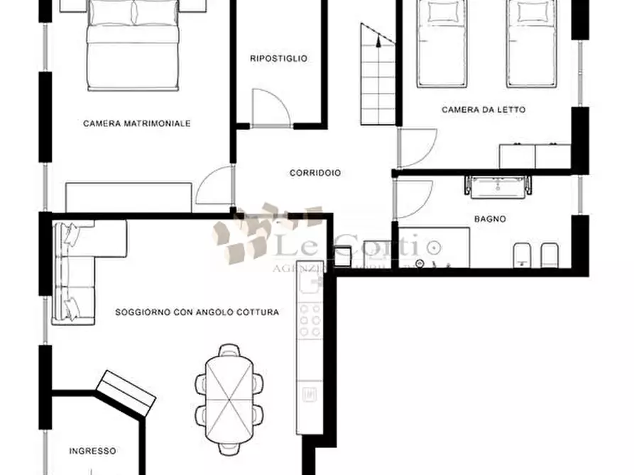 Immagine 1 di Appartamento in vendita  a Poiana Maggiore