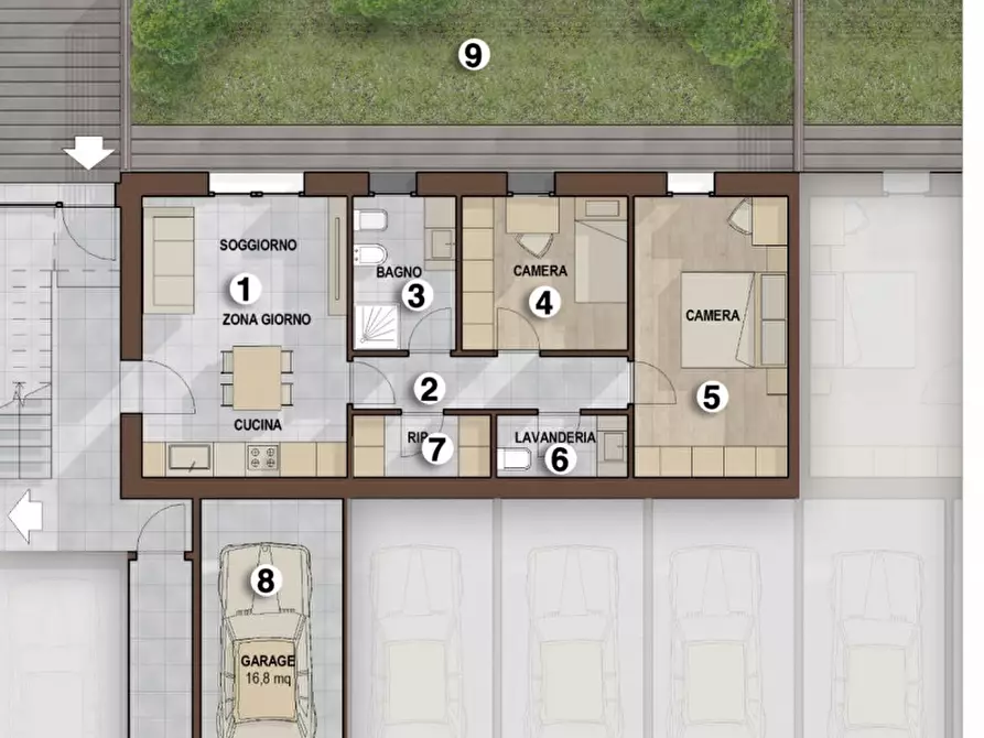 Immagine 14 di Appartamento in vendita  in Via Spiner a Tombolo