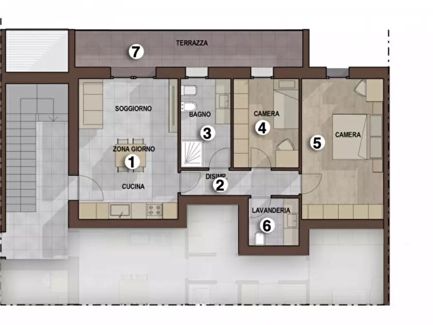 Immagine 14 di Appartamento in vendita  in Via Spiner a Tombolo