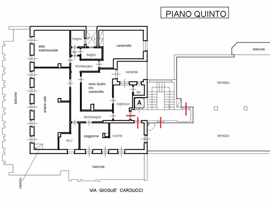 Immagine 15 di Attico in vendita  in VIA CARDUCCI, 22 a Andria
