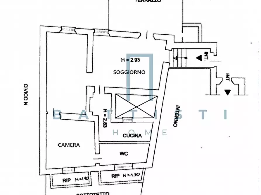 Immagine 23 di Attico in affitto  in Via del Pellegrino a Roma