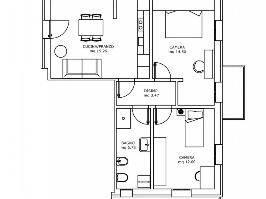 Immagine 10 di Appartamento in vendita  in via perugia 1 a Mondolfo