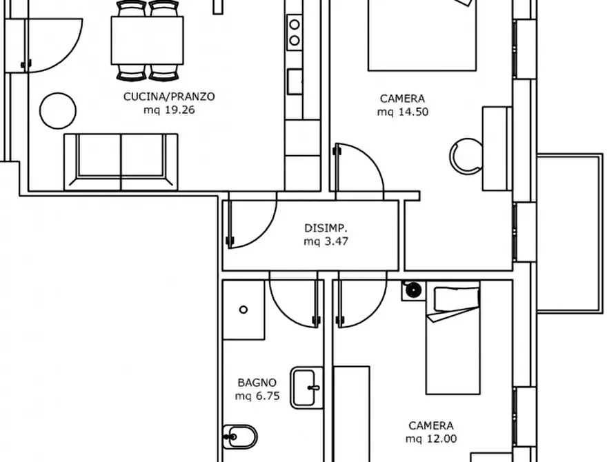 Immagine 10 di Appartamento in vendita  in via perugia 1 a Mondolfo