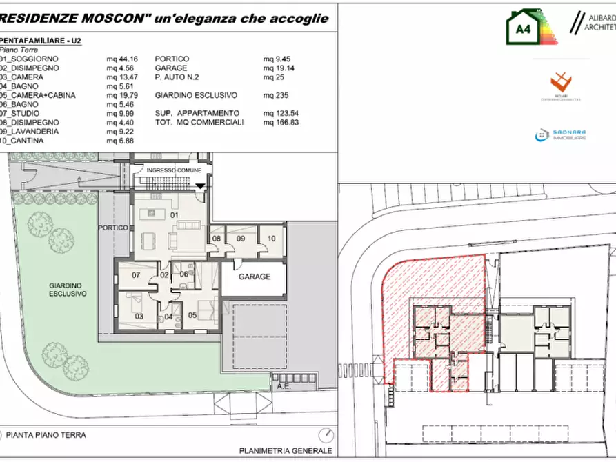 Immagine 7 di Appartamento in vendita  in Via Martiri Giuliani e Dalmati a Saonara
