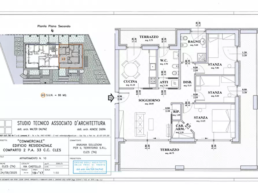 Immagine 4 di Appartamento in vendita  in VIA CASTELLO a Cles