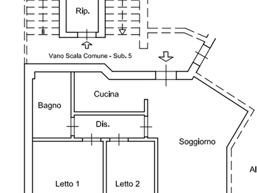 Immagine 1 di Appartamento in vendita  in Via Dè Medici, 35 a Fiuggi