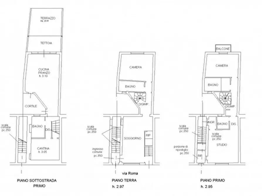 Immagine 22 di Villetta a schiera in vendita  in Via Roma a Bertinoro