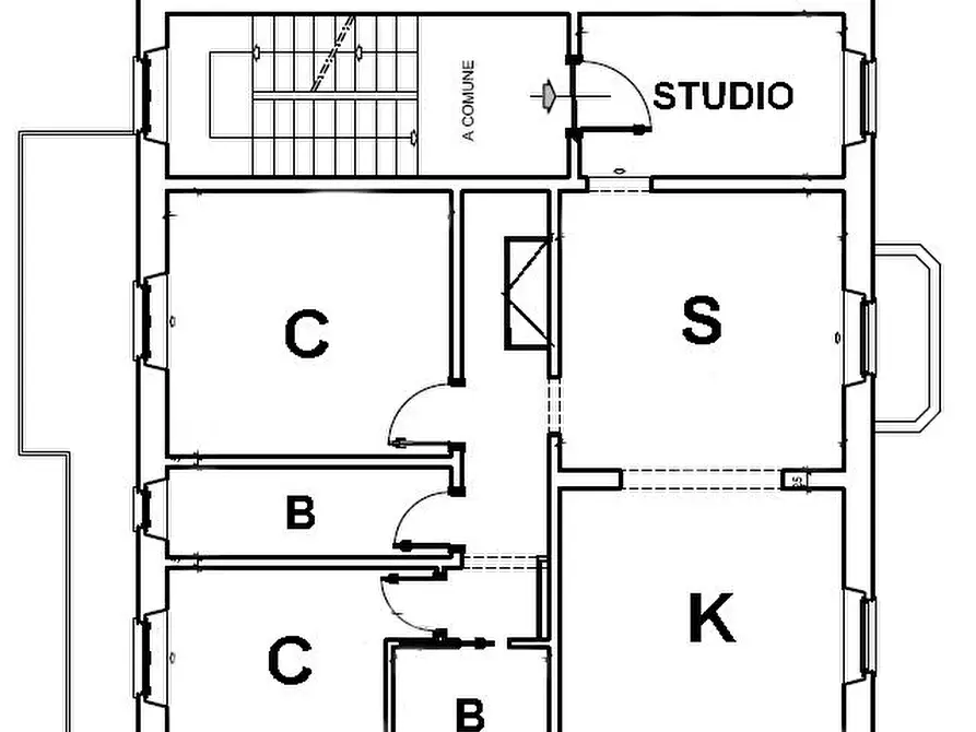 Immagine 23 di Appartamento in vendita  in Tribunale pressi a Arezzo