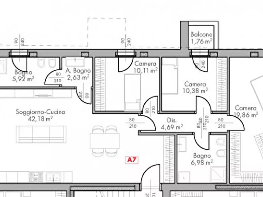 Immagine 44 di Appartamento in vendita  in Via Argine Sinistro a Dolo