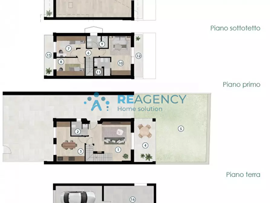 Immagine 10 di Villetta a schiera in vendita  in Via Nazario Sauro a Thiene