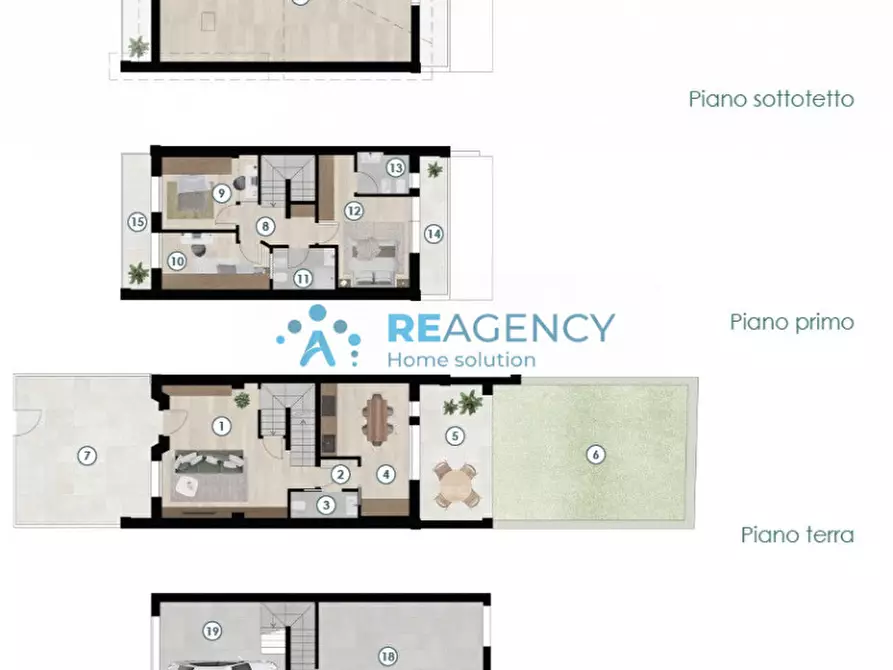 Immagine 11 di Villetta a schiera in vendita  in Via Nazario Sauro a Thiene