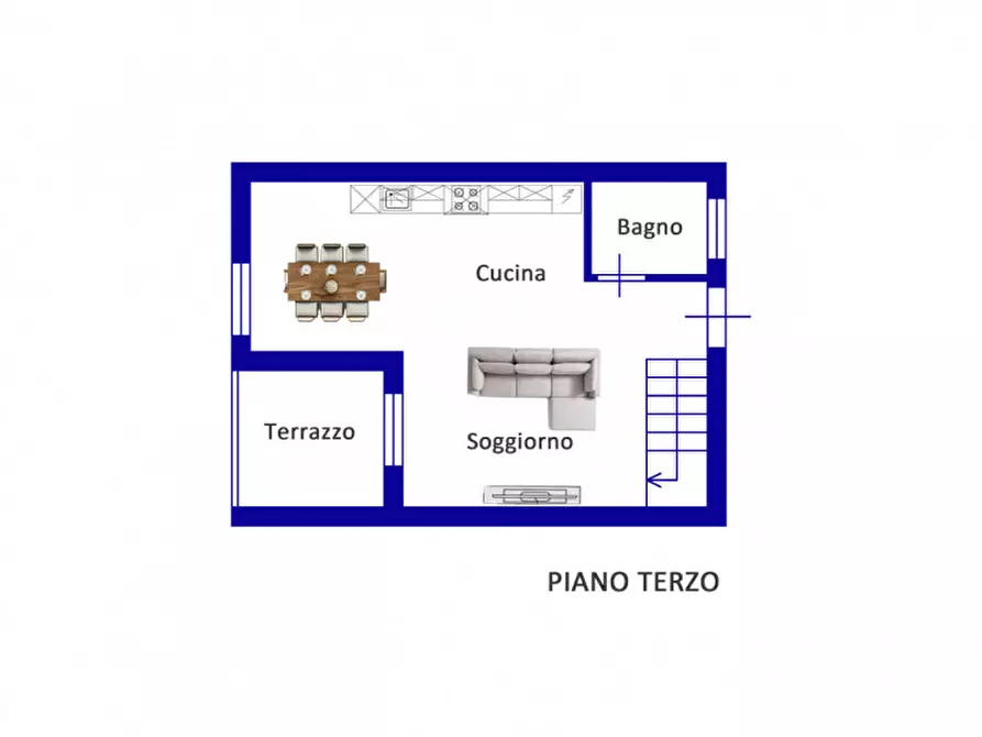 Immagine 3 di Appartamento in vendita  in largo wanda pitoni, 2 a Rieti