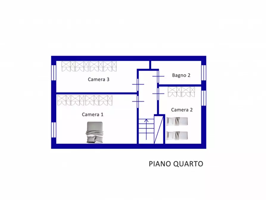 Immagine 5 di Appartamento in vendita  in largo wanda pitoni, 2 a Rieti