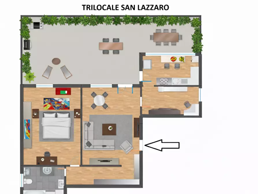 Immagine 35 di Appartamento in vendita  in VIA EMILIA LEVANTE a San Lazzaro Di Savena