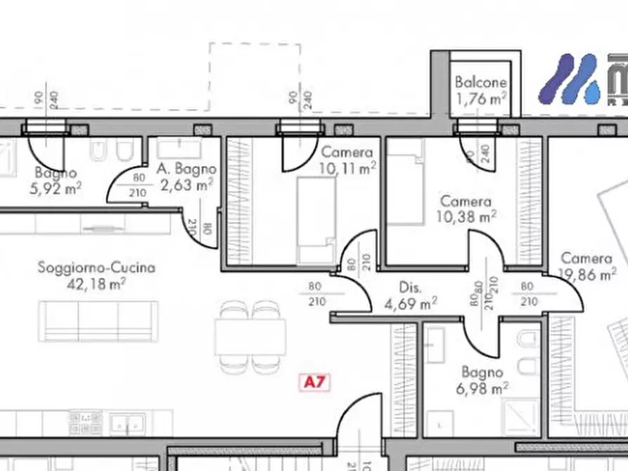 Immagine 49 di Appartamento in vendita  in via argine sinstro a Dolo