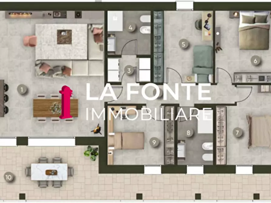 Immagine 5 di Appartamento in vendita  in Via della Costituzione a Vigonza